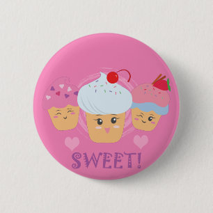 Sweet Treats - Cupcakes! 6 Cm Round Badge