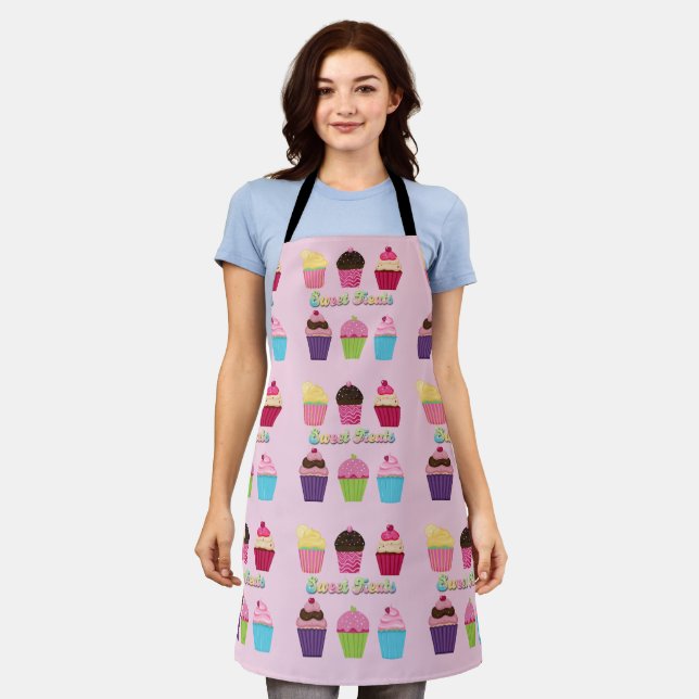 Sweet Treats Cupcakes Apron (Worn)