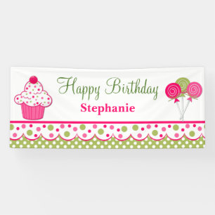 Sweet Treats Custom Birthday Banner