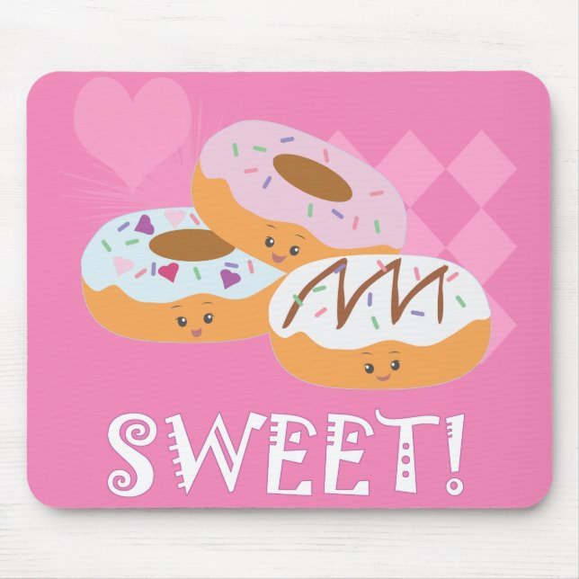 Sweet Treats - Donuts! Mouse Mat (Front)