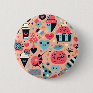 Sweet Treats Fiesta 6 Cm Round Badge
