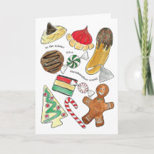 Sweet Treats Folded Christmas Card