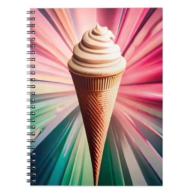 Sweet Treats Ice-Cream Cone III Notebook (Front)