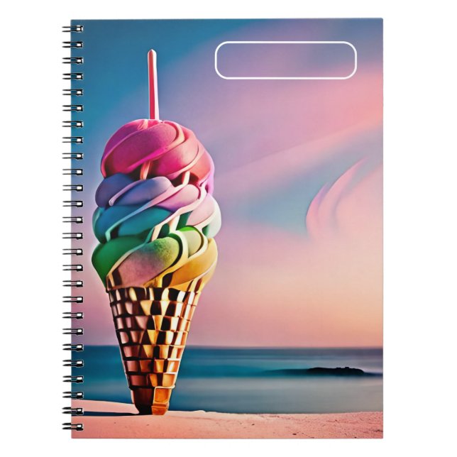 Sweet Treats Ice-cream Cone Notebook (Front)