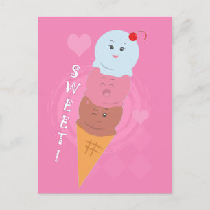 Sweet Treats - Ice Cream Cone! Postcard