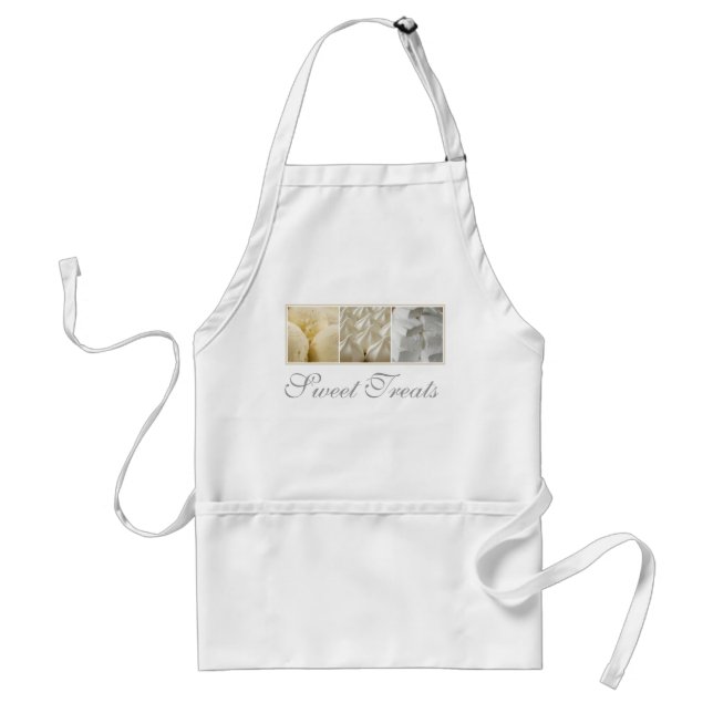 Sweet Treats in Shades of White Standard Apron (Front)