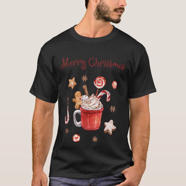 Sweet treats Merry Christmas T-Shirt (Front)