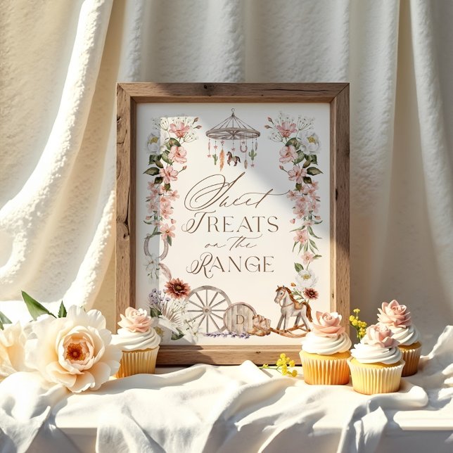 Sweet Treats On The Range Wild Western Baby Shower Poster (Sweet Treats On The Range Wild Western Baby Shower Poster)