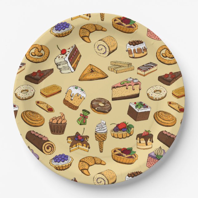 Sweet Treats Paper Plate (Front)