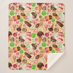 Sweet Treats Sherpa Blanket