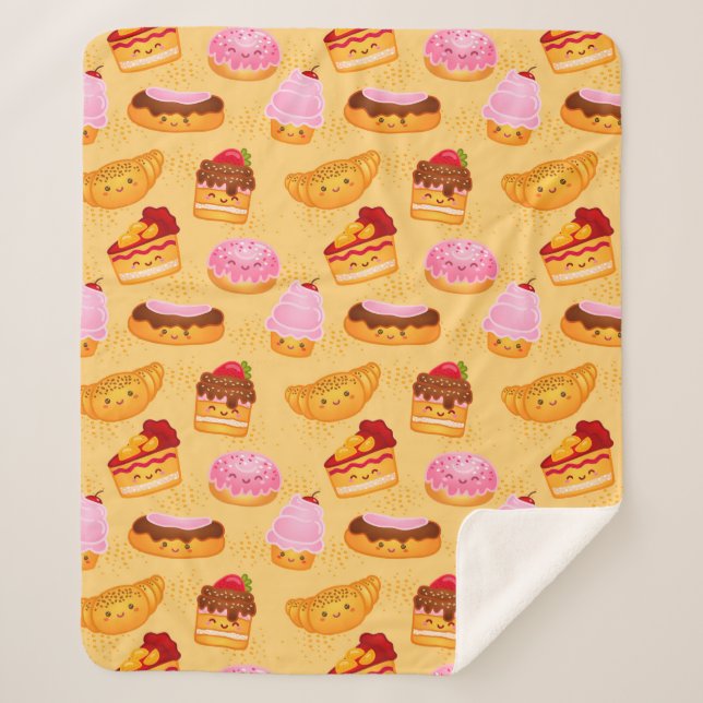 Sweet Treats Sherpa Blanket (Front)