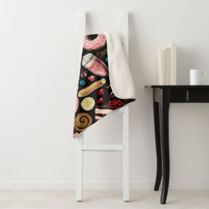 Sweet treats  sherpa blanket