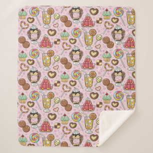 Sweet Treats Sherpa Blanket