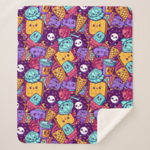 Sweet Treats Sherpa Blanket