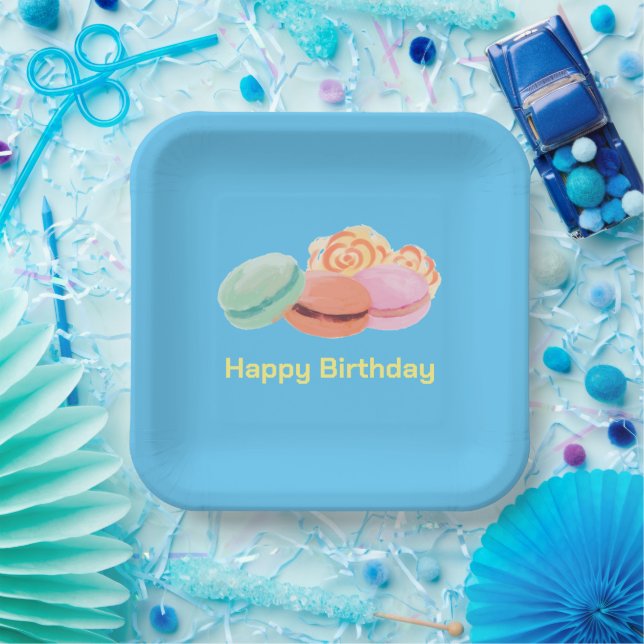 Sweet Treats Square Paper Plate (Party)
