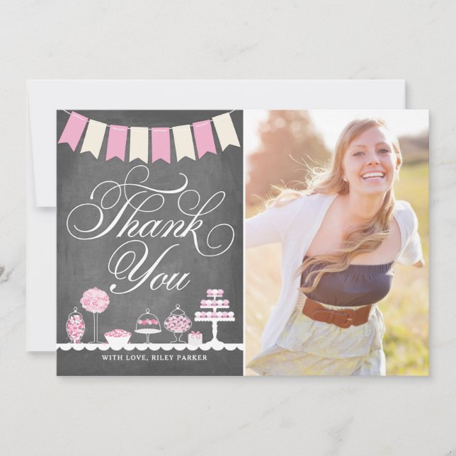 Sweet Treats Thank You with Photo (Front)