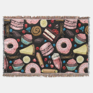 Sweet treats throw blanket