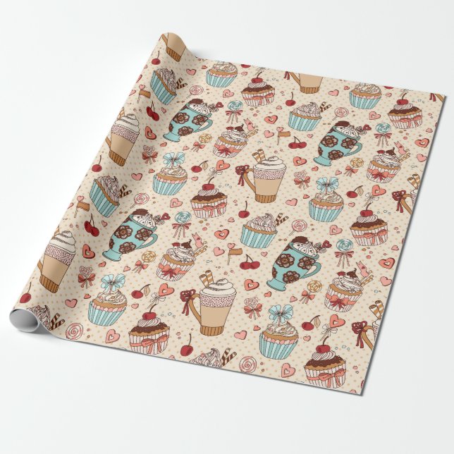 Sweet Treats Wrapping Paper (Unrolled)