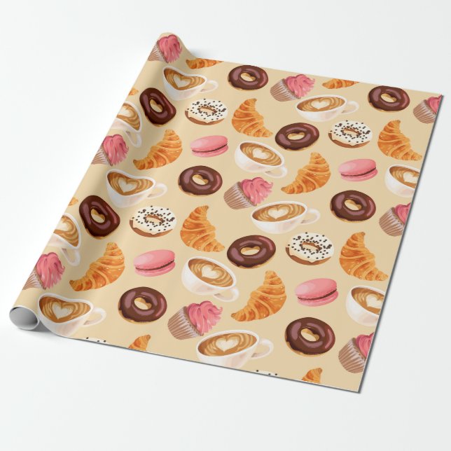Sweet Treats Wrapping Paper (Unrolled)