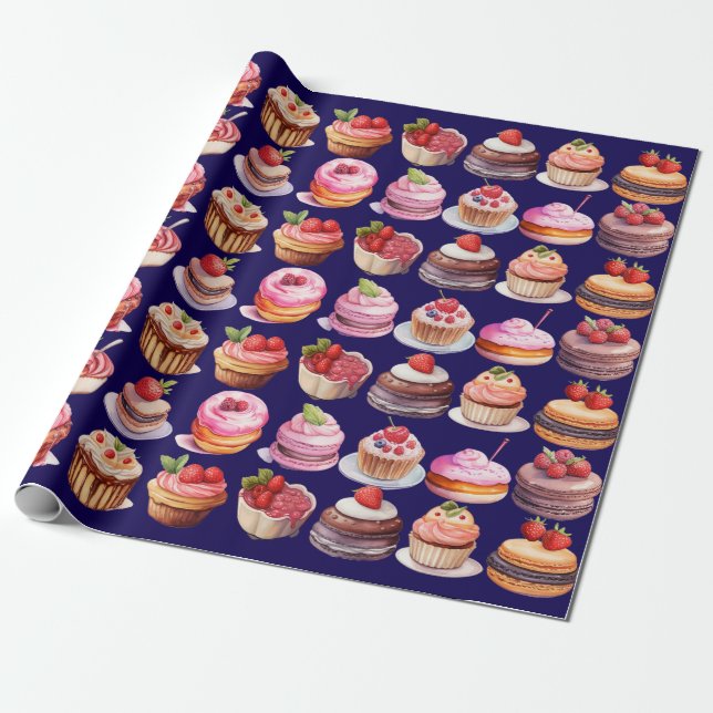 Sweet Treats Wrapping Paper (Unrolled)