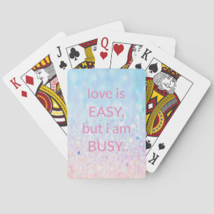 Sweet Trendy glitter Playing Cards