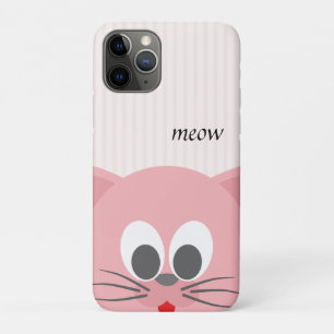Sweet Trendy Pink Cat iPhone 11 Pro Case