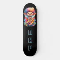 *~* Sweet Troll AP89 Neon Rainbow Initials Flower