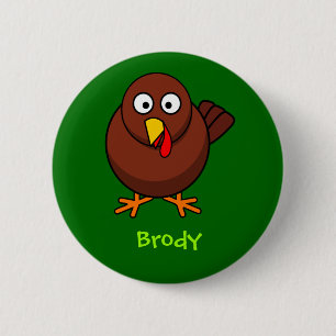 Sweet turkey 6 cm round badge