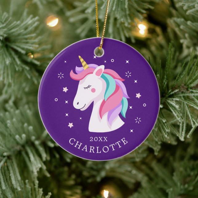 Sweet Unicorn Christmas Ornament (Tree)