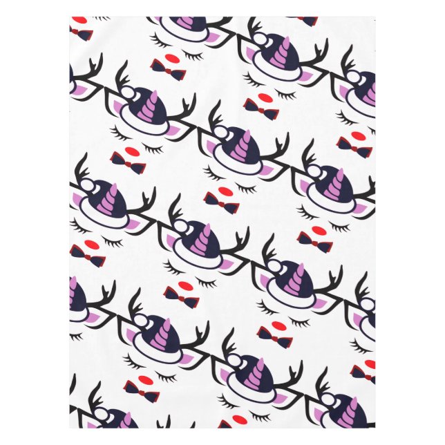 Sweet Unicorn  face Tablecloth (Front)