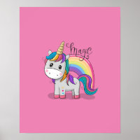 Sweet unicorn with big eyes