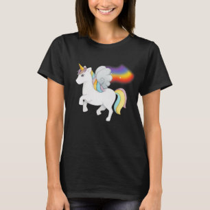 Sweet Unicorn With Rainbow T-Shirt