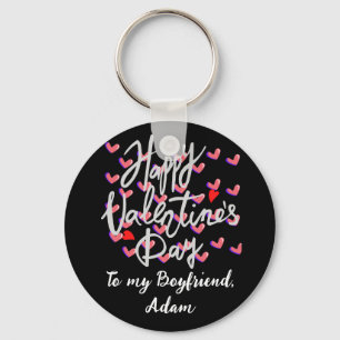 sweet valentine couple personalised customise key ring
