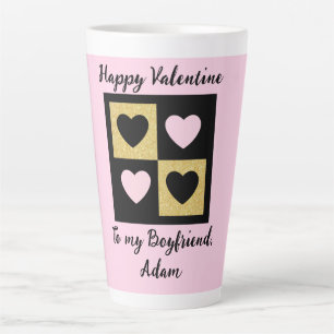 sweet valentine couple personalised customise latte mug