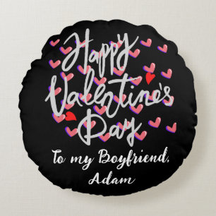 sweet valentine couple personalised customise round cushion