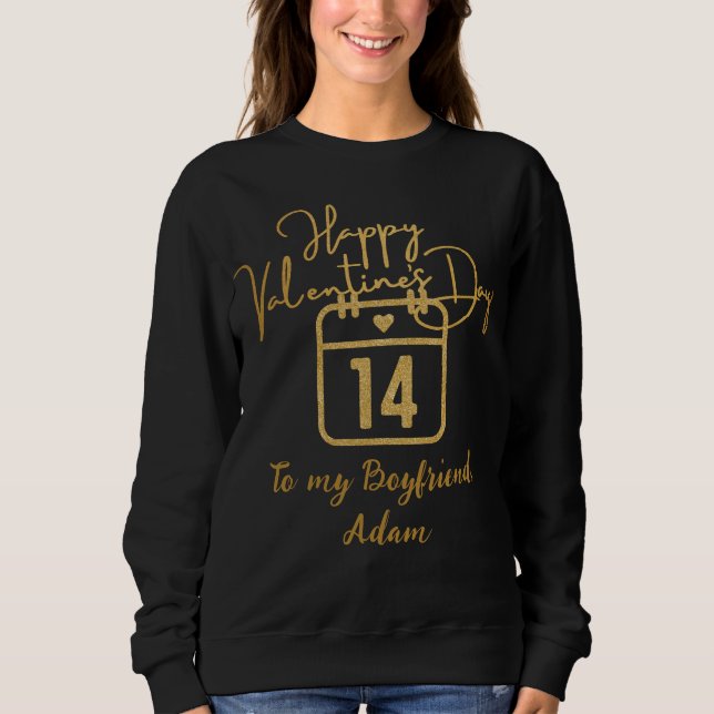 sweet valentine couple personalised customise sweatshirt (Front)
