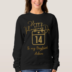 sweet valentine couple personalized customize sweatshirt