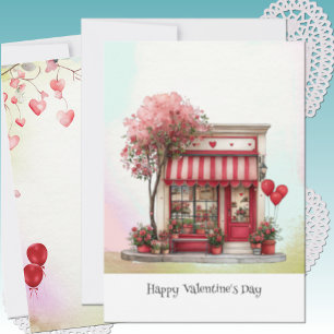Sweet Valentine Shop Holiday Card
