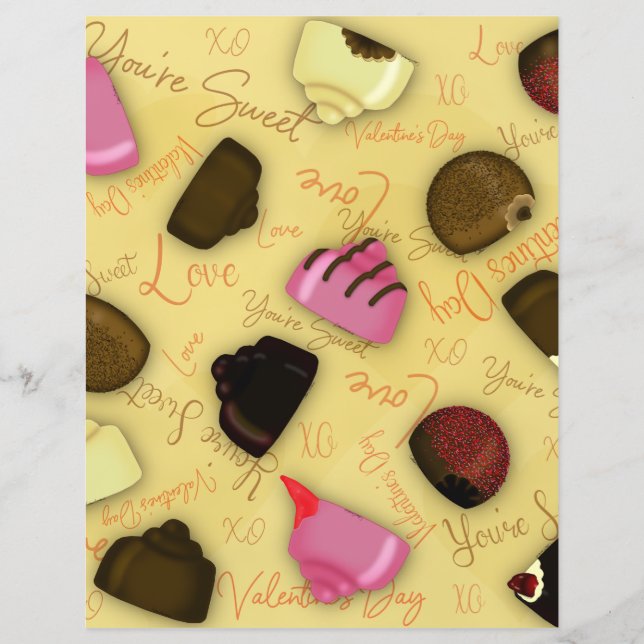 Sweet Valentine - Valentine's Day Candy Pattern (Front)