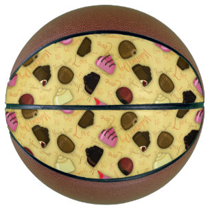 Sweet Valentine - Valentine's Day Candy Pattern Basketball
