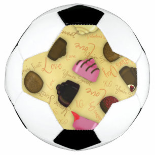 Sweet Valentine - Valentine's Day Candy Pattern Football