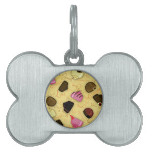 Sweet Valentine - Valentine's Day Candy Pattern Pet ID Tag