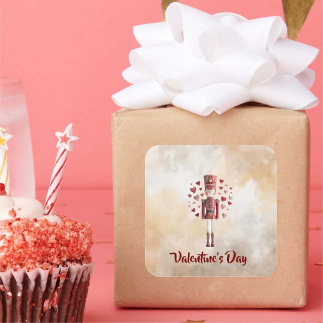 Sweet Valentine's Day Nutcracker Romantic Sticker (Party)