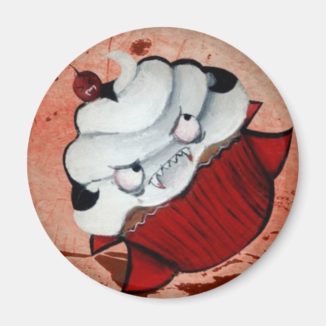 Sweet Vampire Cupcake Magnet (Front)