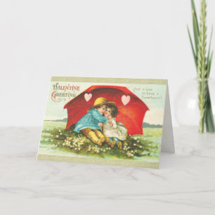 Sweet Victorian Valentine's Day Card