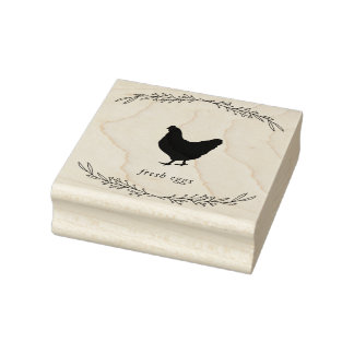 Sweet Vintage Egg Carton Stamp - Fresh Eggs
