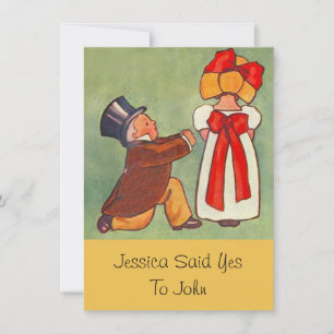 Sweet Vintage Engagement Announcement Invitations