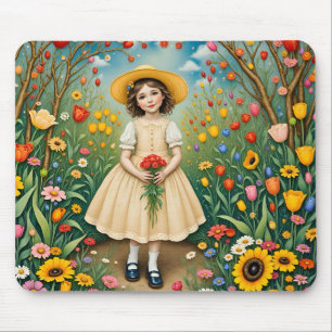 ~ Sweet Vintage Girl ~ Mouse Mat