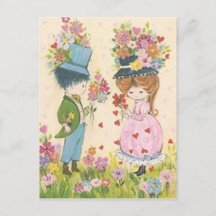Sweet Vintage Love Postcard