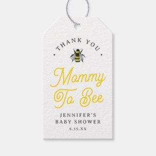 Sweet Vintage Mama-To-Bee Baby Shower Favour Tag